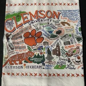 Vintage Catstudio Collegiate Collection Dish Hand Bar Towel - CLEMSON